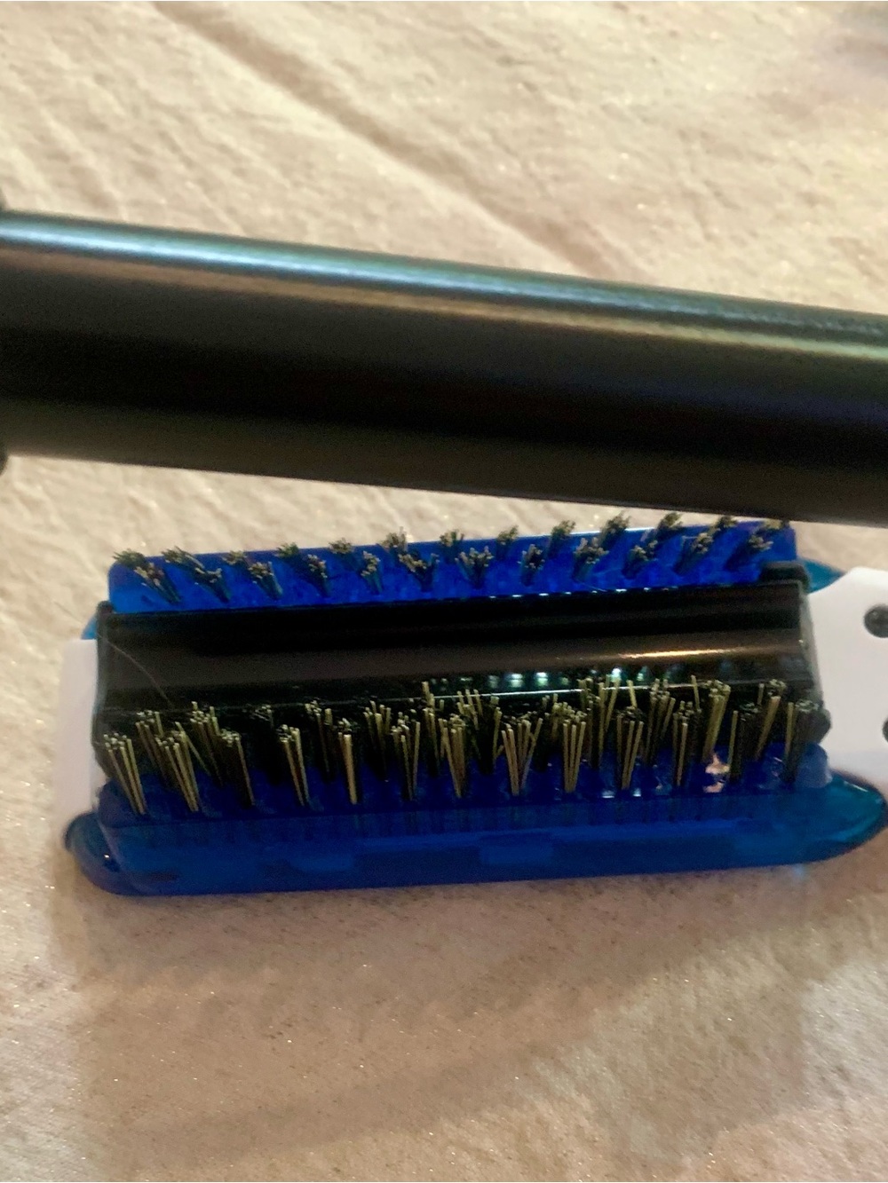 InStyler Wet to 2 Dry Rotating Curling Iron Brush 3/4" White/Blue EUC - Picture 4 of 8